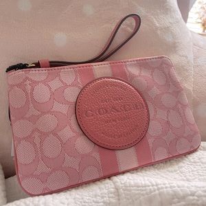 Pink Coach Wristlet